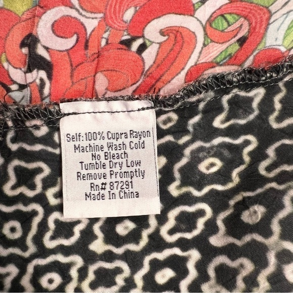 Johnny Was Tami Embroidered Eyelet Floral Print Tunic Top Sz-XS - Picture 5 of 9